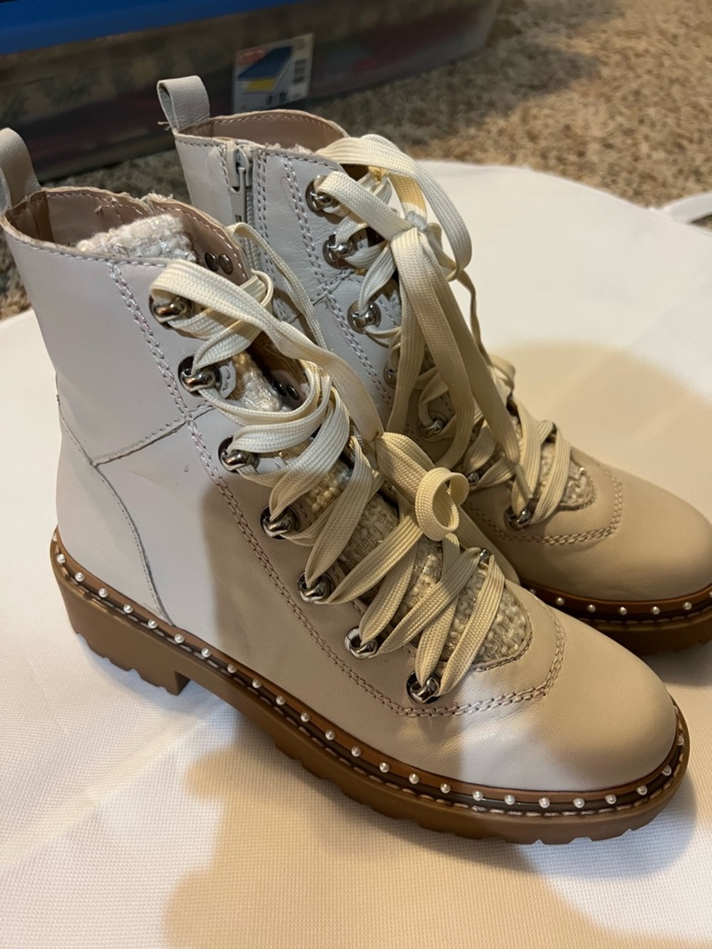 Steve Madden Rainier Boot in Bone Multi - Picture 5 of 8